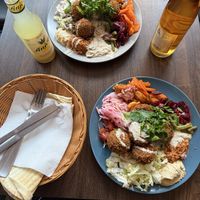 Large Falafel Platter  at Falafel Kimo in Hamburg