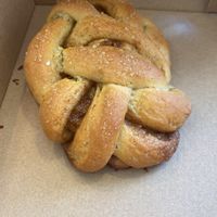 Cinnamon bun  at Hullabaloo in Ipswich