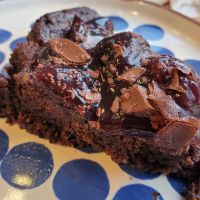 Chocolate Cherry dessert at Hullabaloo in Ipswich