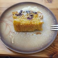 Vegan carrot cake at Fein in Frankfurt