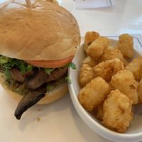 Beyond meat burger at The Vic Café in Picton