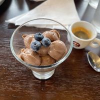 Chocolate mousse  at Wild Thyme Cafe in Kanab