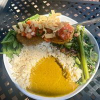 Yellow Curry Bowl at Wild Thyme Cafe in Kanab