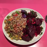 quinoa and beetroot salads at Sweet Cherubim Restaurant and Bakery in Vancouver