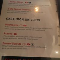 Menu items at Frankie's Modern Diner in Victoria