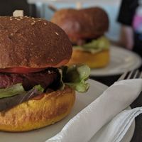 Red and brown at Barcode Mitra in Zagreb