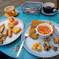 Great breakfast and amazing vegan egg at PEK in Dover