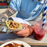 Breakfast Wrap and summer smoothie at PEK in Dover