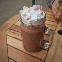 Chocolate milkshake with marshmallows and soya cream at PEK in Dover