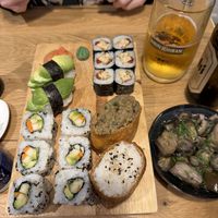 Vegan sushi at Sushi Kawaii in Montpellier