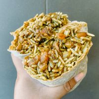 Hella vegan burrito  at Curry Up Now - Hamilton Ave in Palo Alto