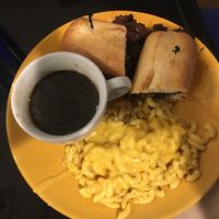 French dip with Mac and cheese at The Wayside Cafe & Deli in Olympia