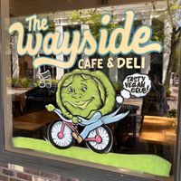 Front window art   at The Wayside Cafe & Deli in Olympia