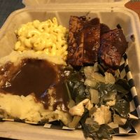 Rib plate (to go), so good!!! at The Wayside Cafe & Deli in Olympia