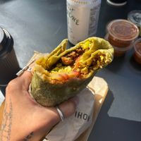 Vegan breakfast burrito  at Erewhon Market - Santa Monica in Santa Monica