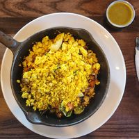 root vegetable hash at Lucy's in Grand Rapids