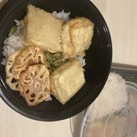 Japanese curry before the sauce   at Sushi Express in Belgrave