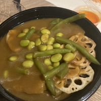 Japanese curry after the sauce   at Sushi Express in Belgrave