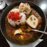 Vegan curry with tofu at Sushi Express in Belgrave