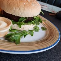 Juicy burger vegan at Miss PeppeR in Wietzendorf