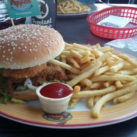 Vegan burger at Miss PeppeR in Wietzendorf