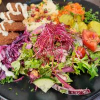 Falafel plate at Libanezza in Antwerpen