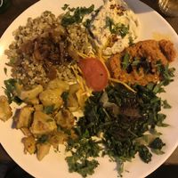 Veggy platter (5 mezze of choice)  at Libanezza in Antwerpen