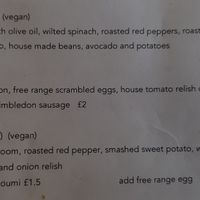 Vegan options at Coolangatta Cafe in South West London