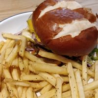 Vegan burger at Croxtons in Portsmouth