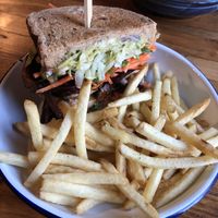 Mushroom salad stack, toasted sourdough  at Croxtons in Portsmouth