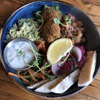 Vegan burrito bowl  at Croxtons in Portsmouth