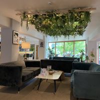 Cosy bar for drinks before dinner   at Offbeet - New Forest in Southampton