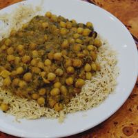 Chana masala at The Mosque Kitchen in Edinburgh