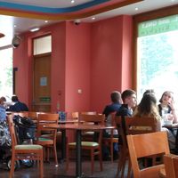 Seating at The Mosque Kitchen in Edinburgh