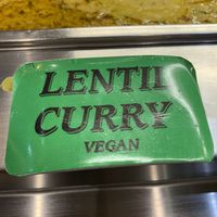 Clearly labelled vegan options  at The Mosque Kitchen in Edinburgh