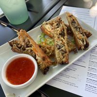 Delicious crispy mushroom app  at Naviya's Thai Brasserie in Minneapolis