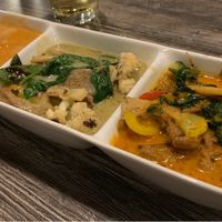 Curry Trio at Naviya's Thai Brasserie in Minneapolis
