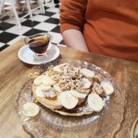 Vegan Maple Syrup Pancakes at Socola in Murcia