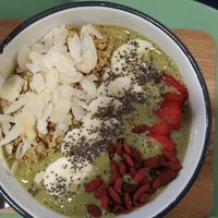 Matcha bowl at Socola in Murcia