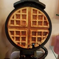 Ye ole waffle iron at Bombon in Madrid