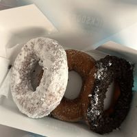 powdered sugar, cinnamon sugar and oreo donuts  at Maverick's Donut Company - Byward Market in Ottawa