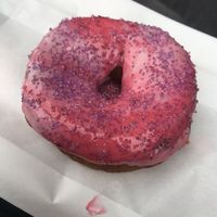 Very berry vegan donut  at Maverick's Donut Company - Byward Market in Ottawa