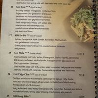 Salad menu (excerpt).  at Mom's Creation - Friedrichshain in Berlin
