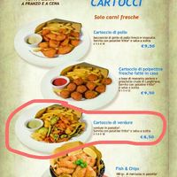 Vegan vegetables with french fries at Il Birrificio di Como in Como