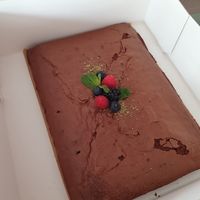 vegan chocolat brownies at Makery in Braunschweig