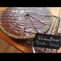 vegan and glutenfree chocolat cake with nuts at Makery in Braunschweig