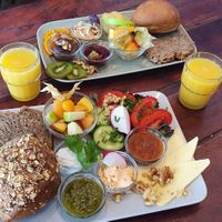 hearty breakfast at Makery in Braunschweig