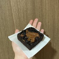 Peanut butter brownie   at Veganique in Seoul