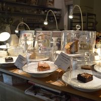 Cake range at Veganique in Seoul