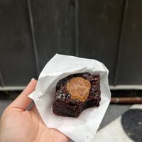 Peanut butter brownie   at Veganique in Seoul